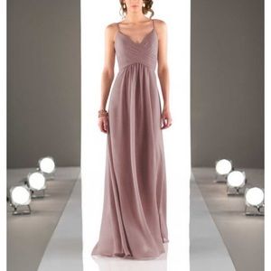 Spaghetti strap gown